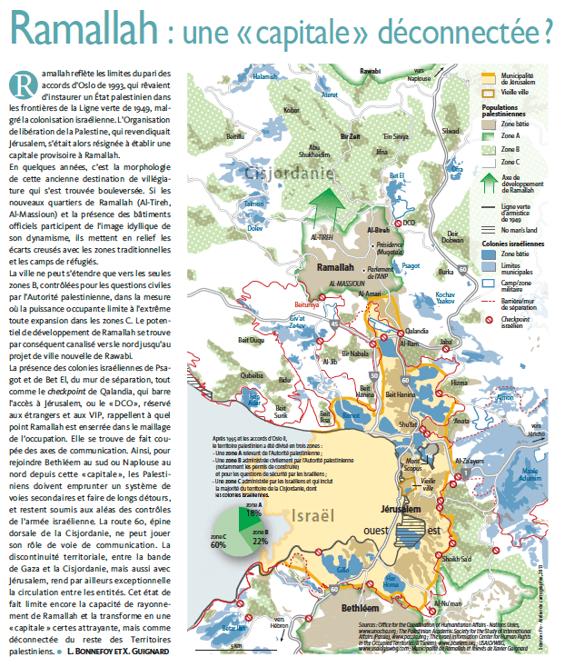 Carte blanche : Ramallah : une « capitale » déconnectée Laurent Bonnefoy et Xavier Guignard