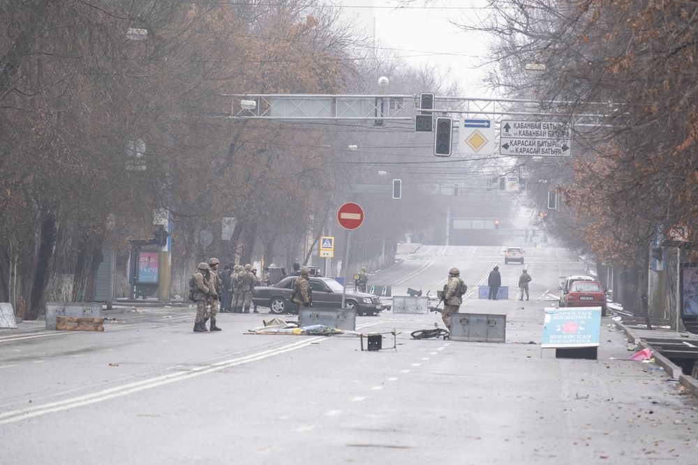 Riots in Almaty 8 January 2022