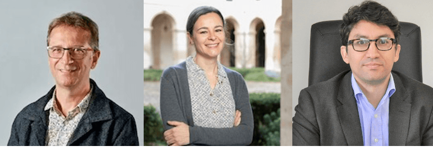 Portraits of Pierre-Philippe Combes, Jeanne Hagenbach, and Xavier Ragot