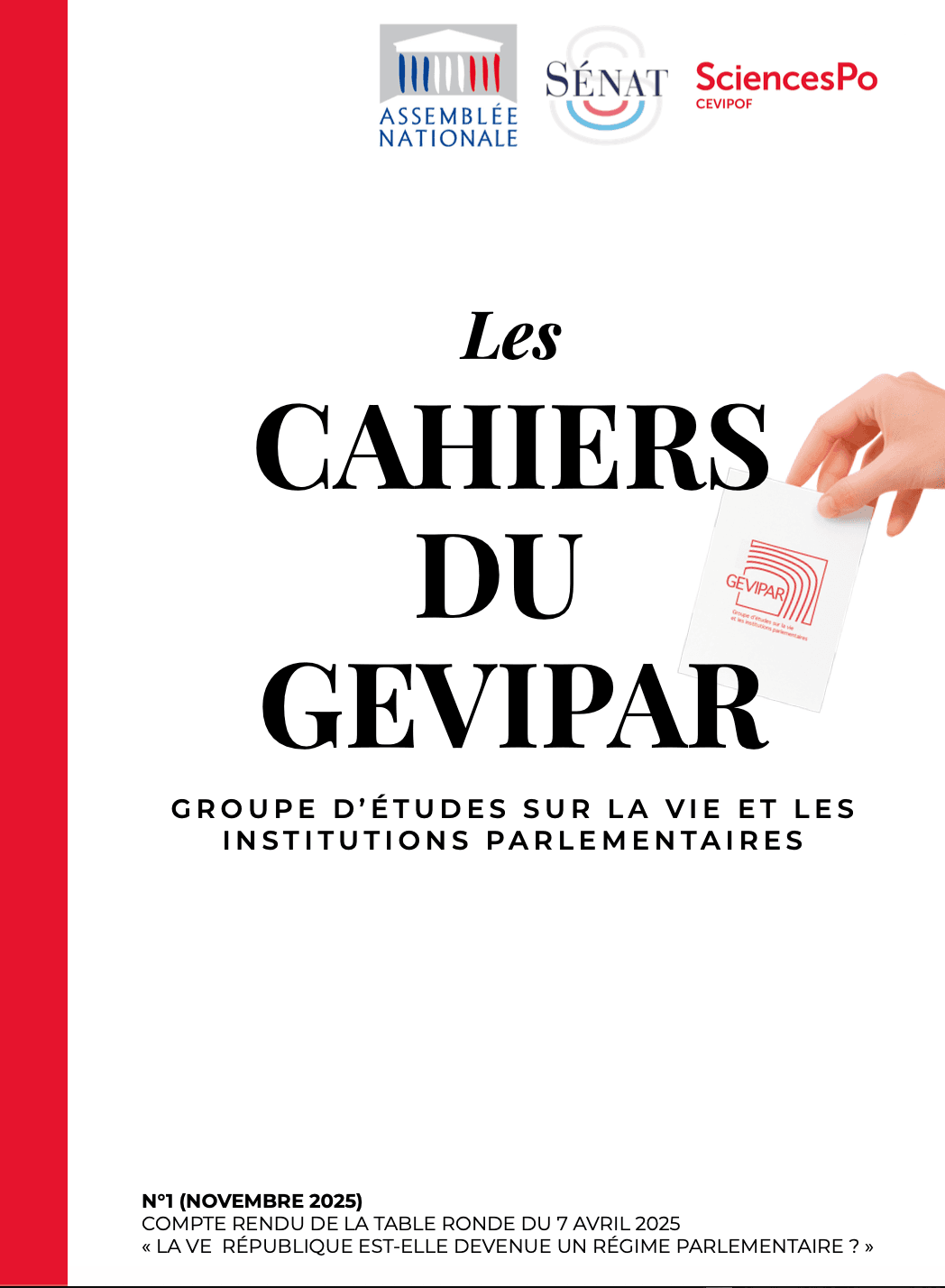 couverture des Cahiers du GEVIPAR