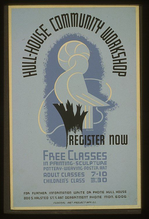 Hull House Community Workshop, 1938.