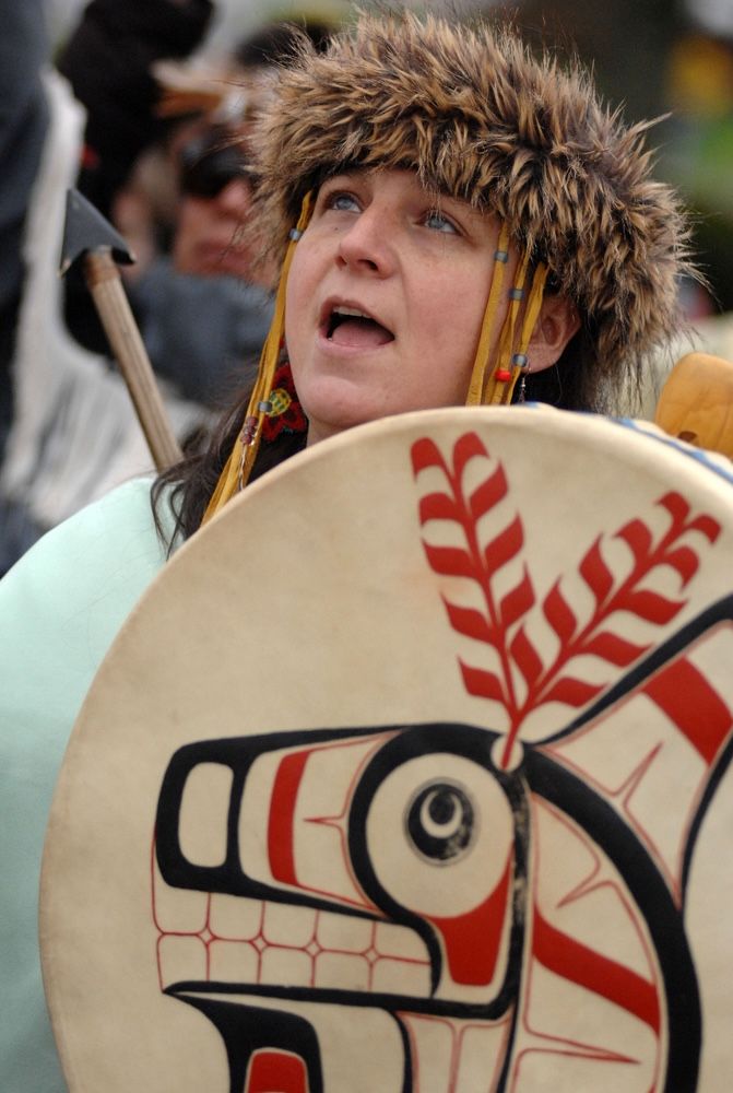 Idle no more protest in Vancouver, 5 January 2013.
