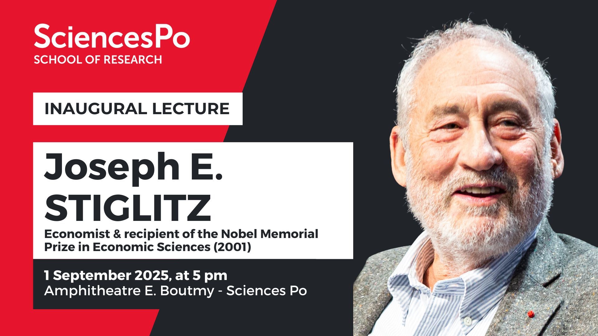 Inaugural lecture with Joseph E. Stiglit