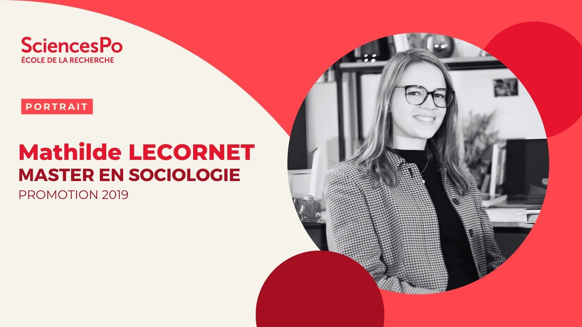 Portrait de Mathilde Lecornet, master en sociologie