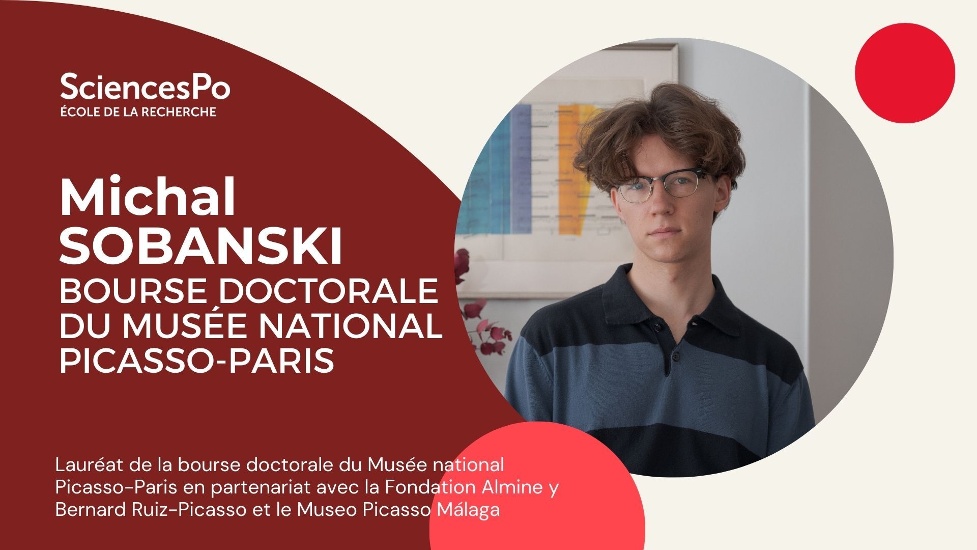 Michal Sobanski doctorant du Centre d’Histoire lauréat de la première bourse doctorale du Musée national Picasso-Paris