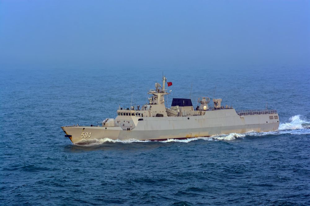 Chinese Liberation Army corvette, 31 December 2017.