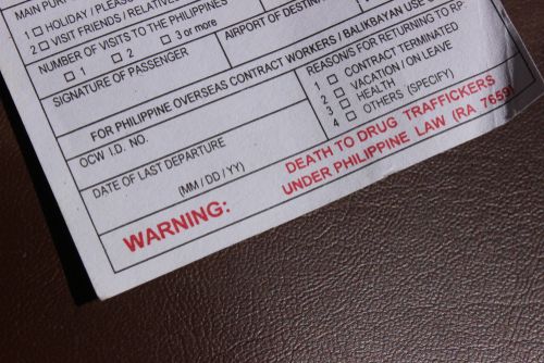 "Death to Drug Traffickers under Philippine Law". Philippines customs document.