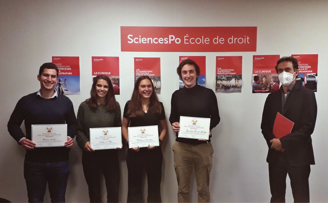 Lauréats Prix Anthony Anthony 2021 et le Pr Jeremy Perelman