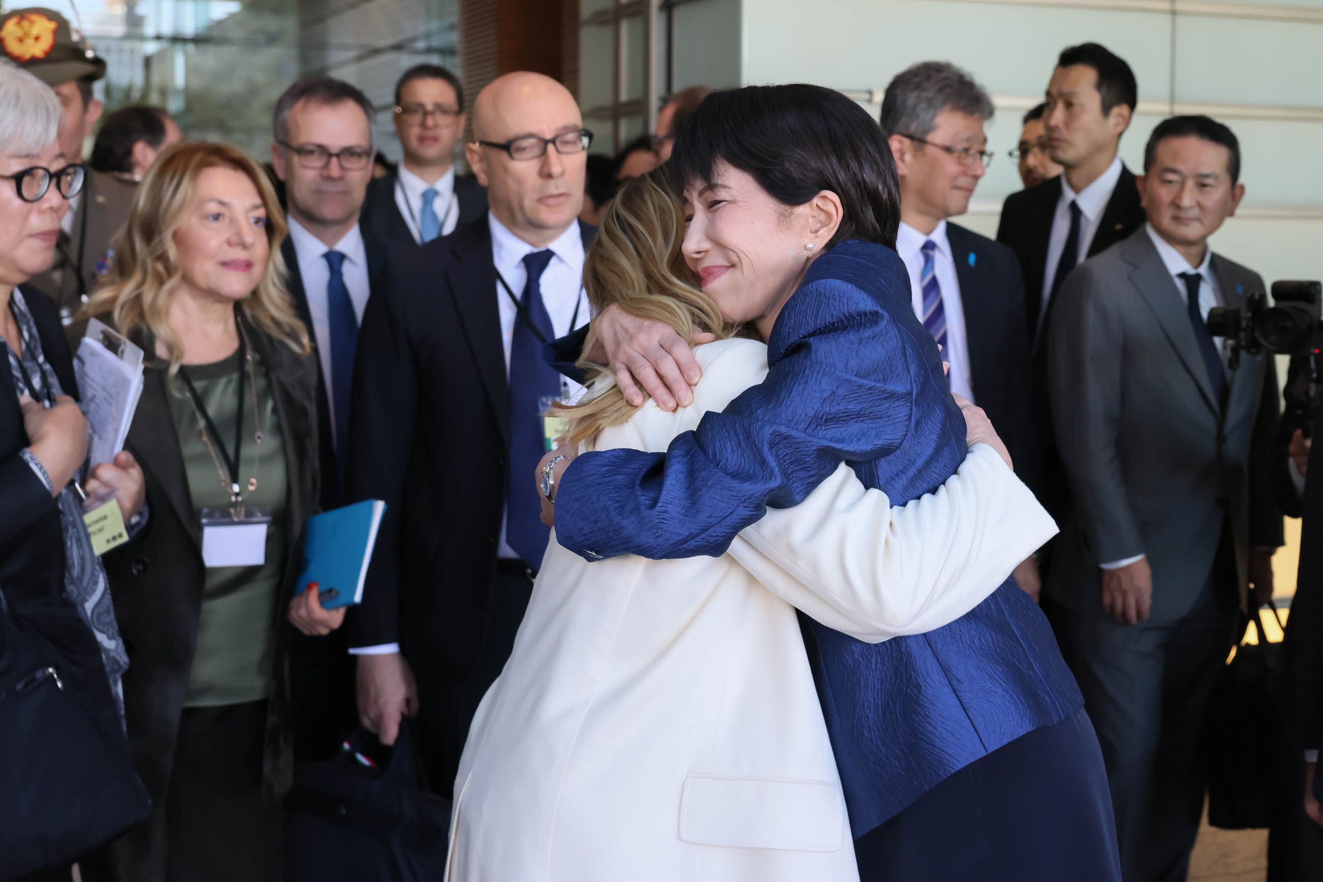 Sanae Takaichi and Giorgia Meloni Italy-Japan summit