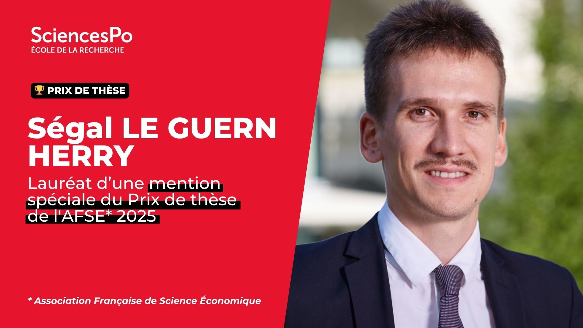 Segal LEGUERN HERRY, prix de thèse AFSE 2025