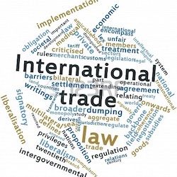 International trade word cloud