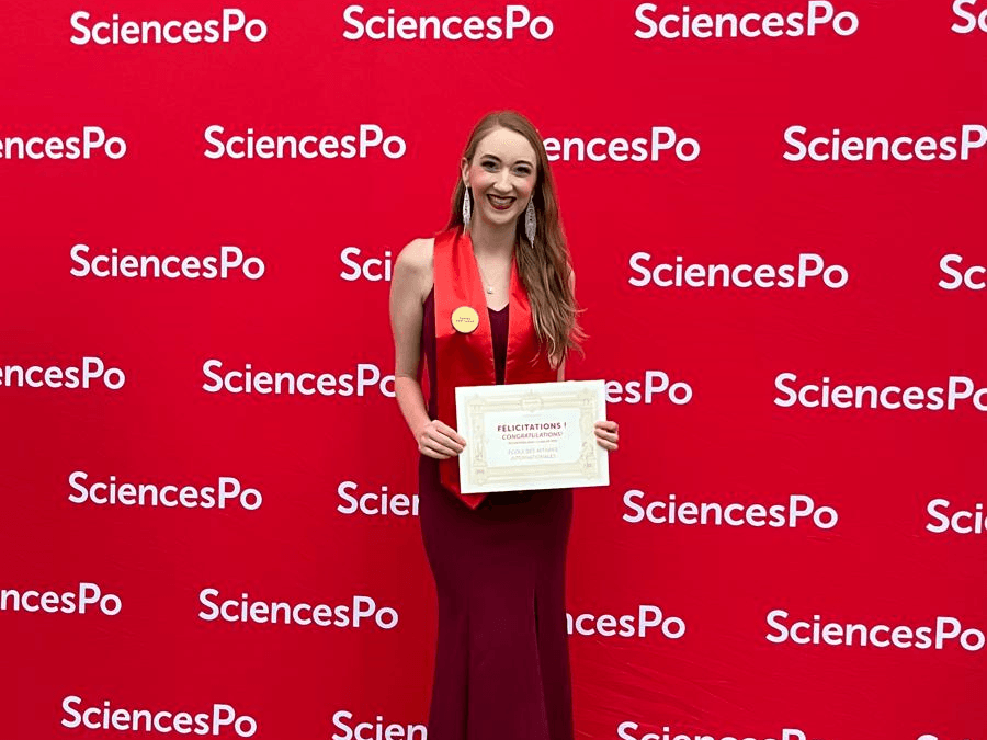 Tiffany Hales at the Sciences Po Graduation Ceremony 2024