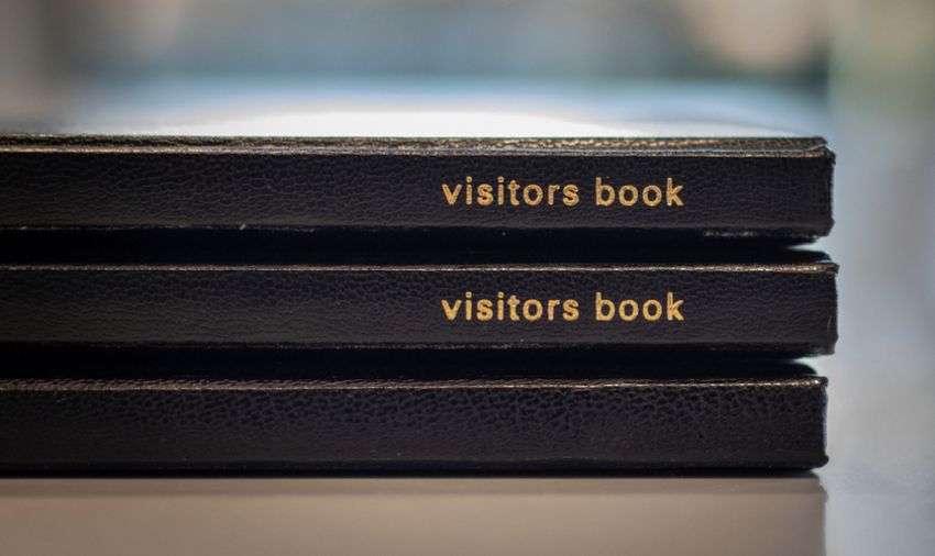 Visitors book