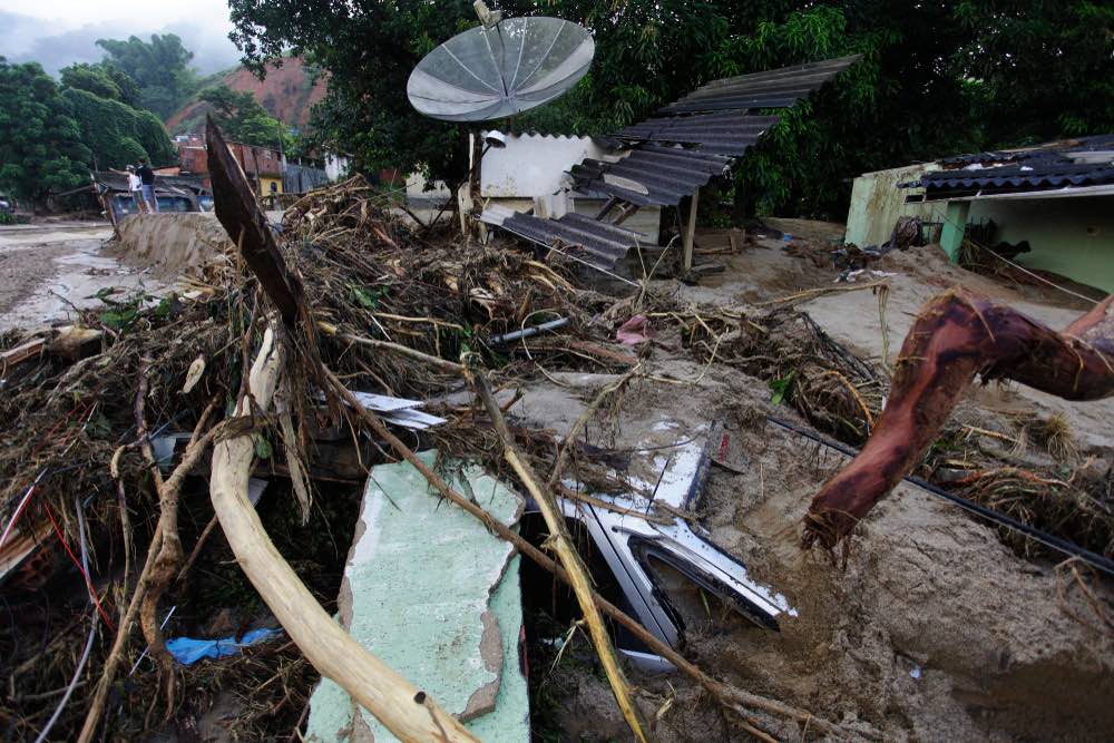 Xerem, Duque de Caixas, state of Rio de Janeiro, Brazil. Landslide in 2013.