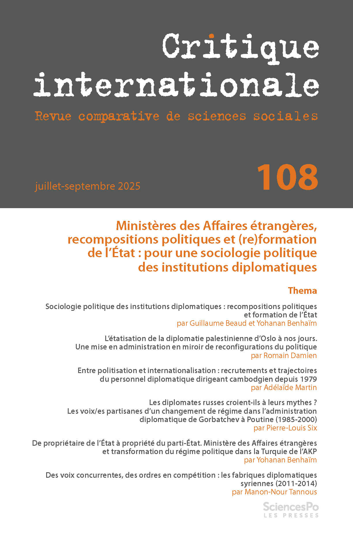 Couverture CI 108