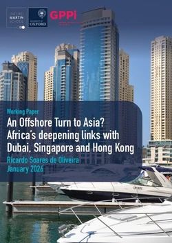 Couverture Working Paper Soares de Oliveira