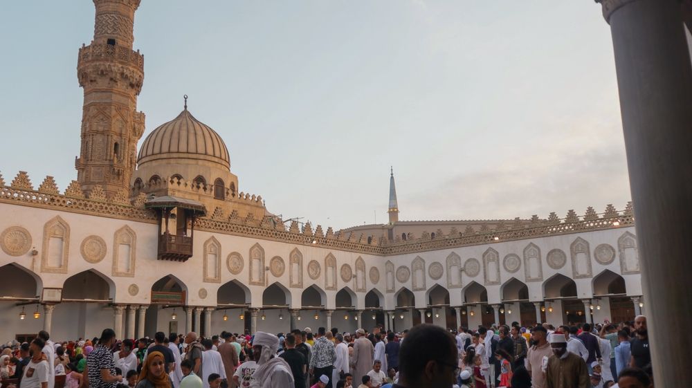 28 juin 2023, prière de l'Aïd à la mosquée al-azhar du Caire