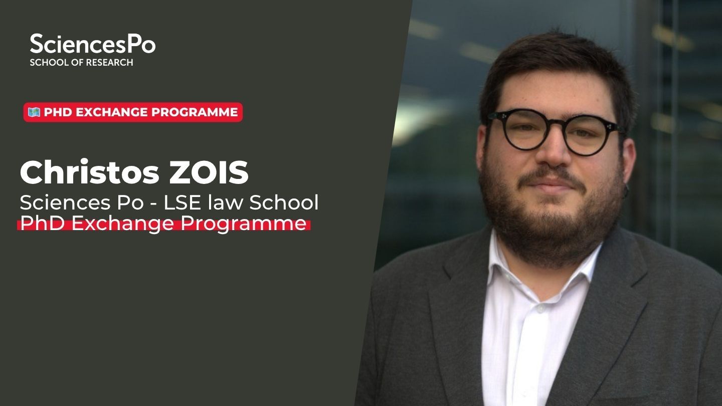 Christos Zois, PhD student at the Law School Research Centre, welcomed to LSE Law School as part of a doctoral exchange programme