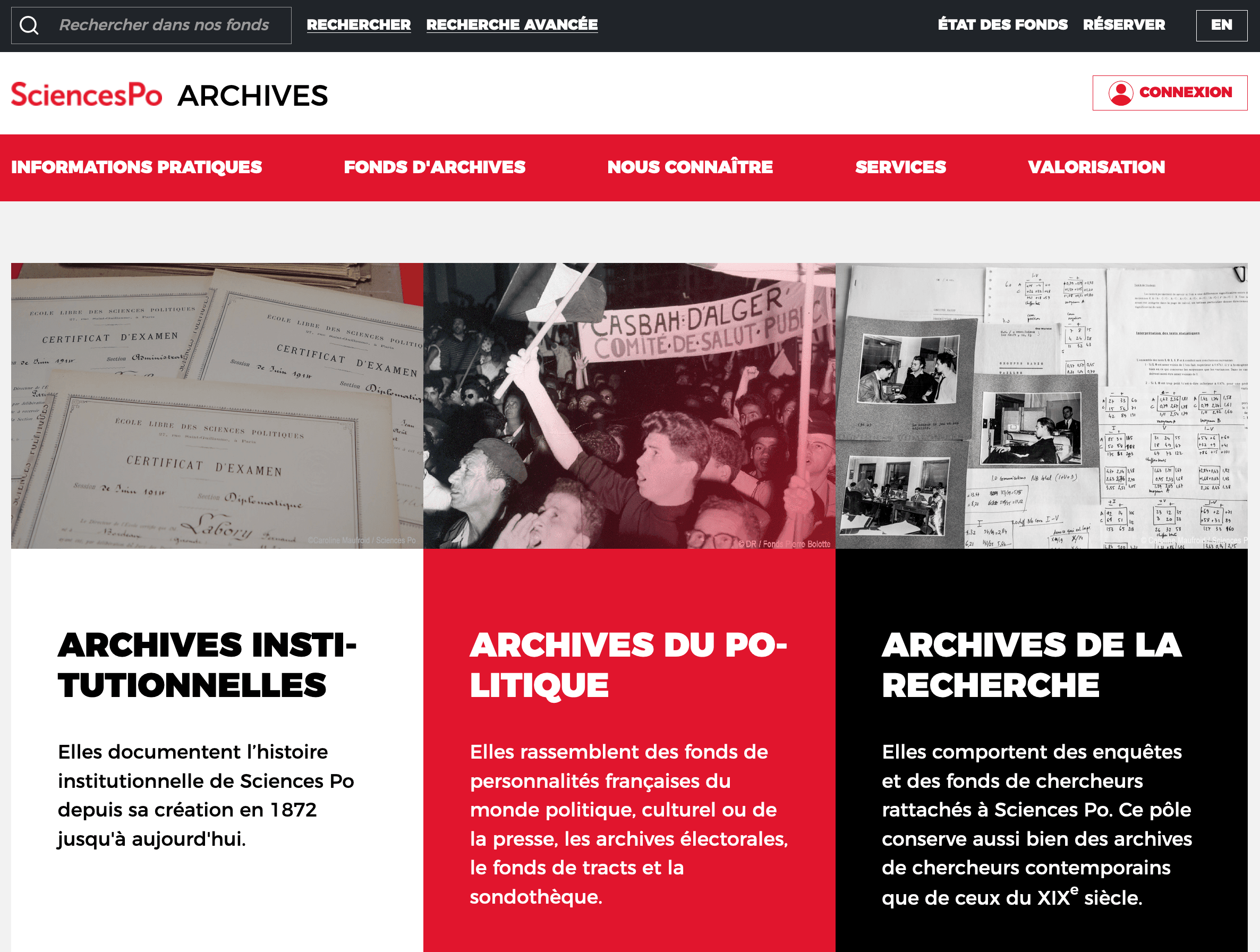 Portail Sciences Po Archives