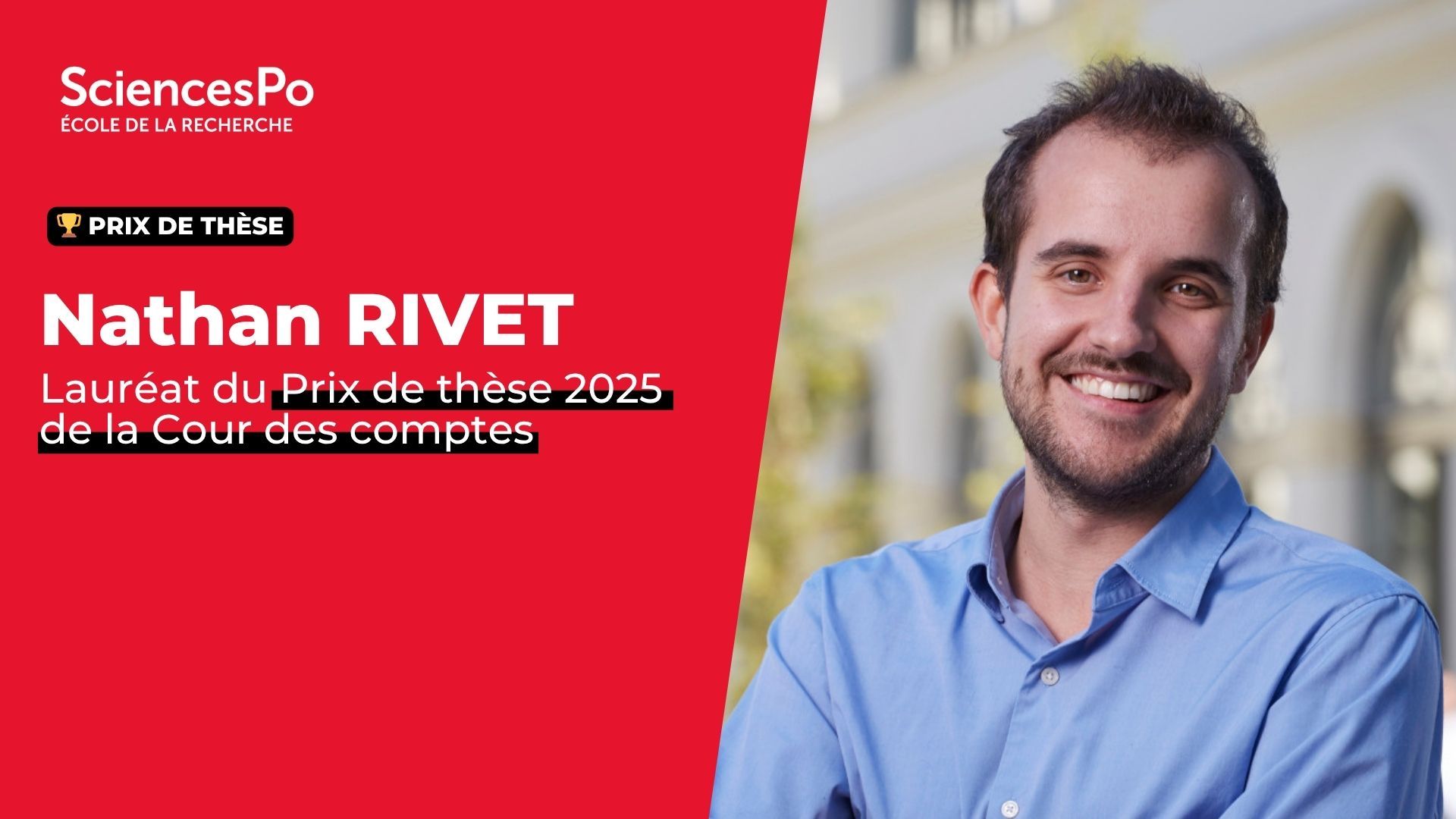 Nathan Rivet, Prix de thèse 2025 de la Cour des comptes