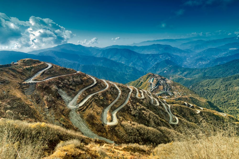 Route de la Soie entre la Chine et l'Inde.