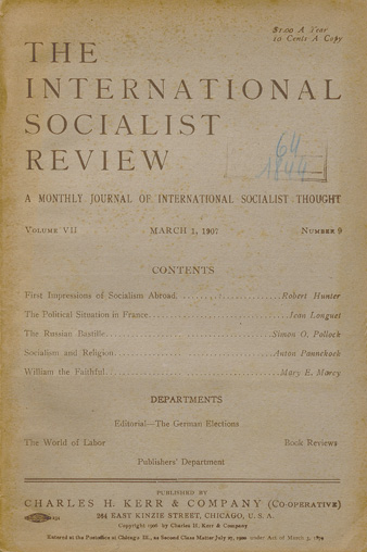 Jean Longuet. “ The political situation in France“. The internationalist socialist review. Volume 7 number 9, March 1 1907, p. 528-532