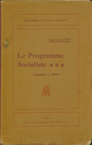 Karl Kautsky, Le programme socialiste