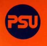 Logo officiel du PSU de 1971 à 1989, surtout utilisé entre 1972 et 1980