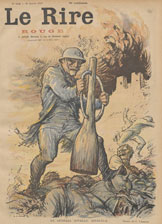 Caricature du général Nivelle, surnommé le niveleur, janvier 1917