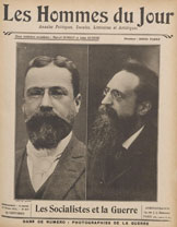 Les ministres socialistes de l'Union sacrée, Guesde et Sembat, 1915