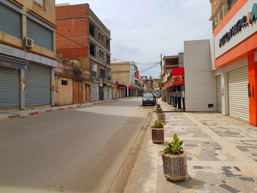 Blida, March 2020. Empty streets Copyright: Shutterstock.