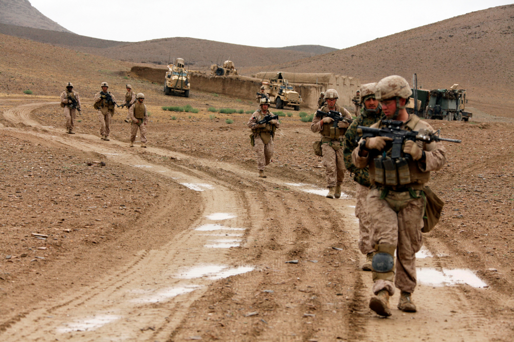 US Marines in Afghanisan Enduring Peace Copyright Shutterstock