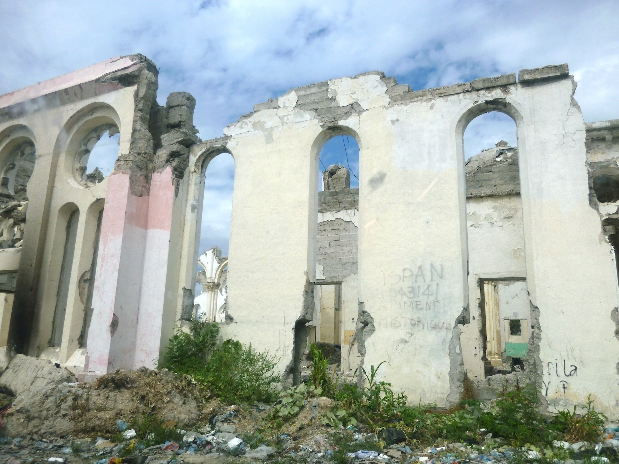  Port-au-Prince cathedral destroyed by the 2010. Photo by Sandrine Revet