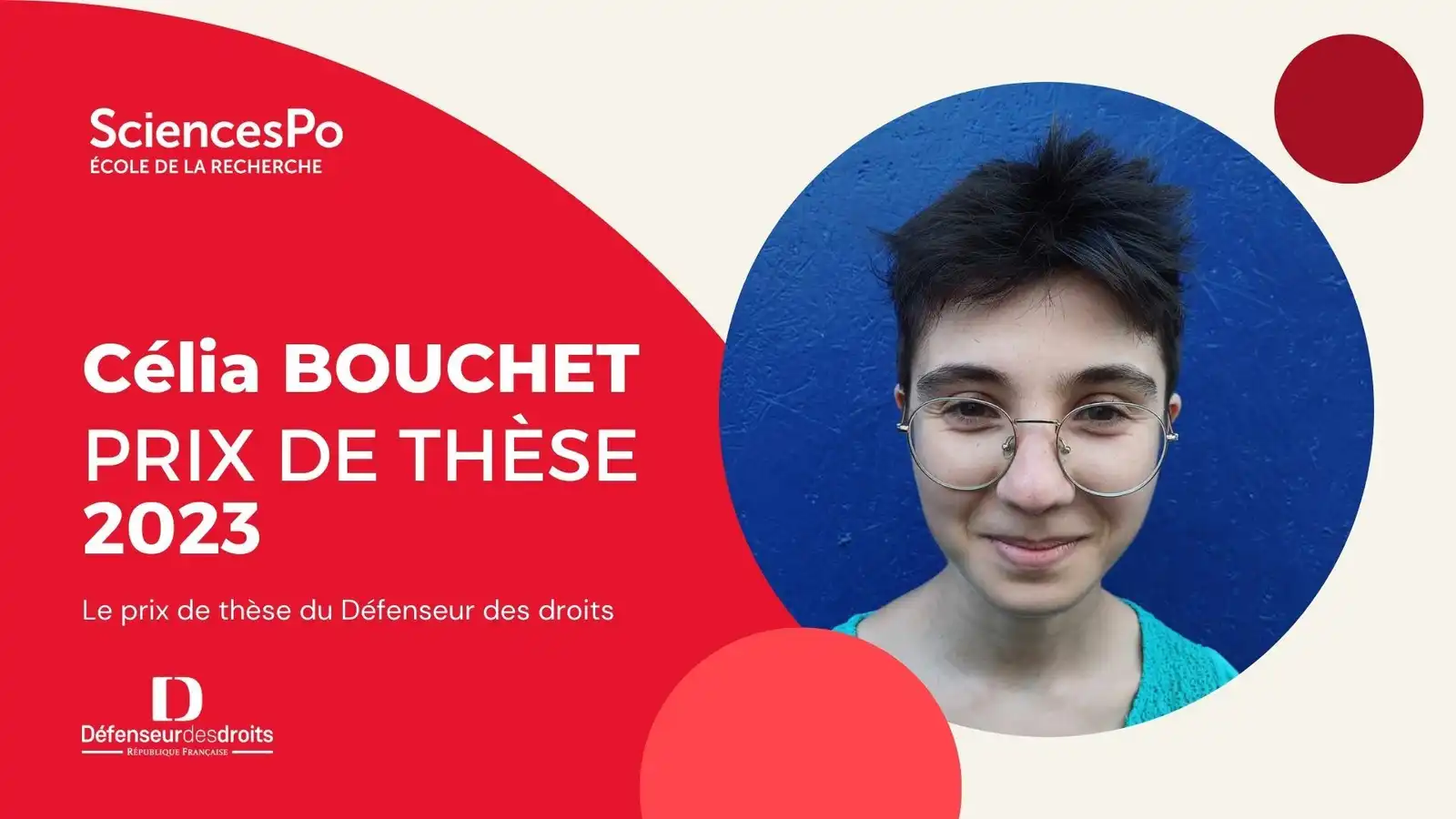 Célia Bouchet, Prix de thèse 2023 du Défenseur des droits