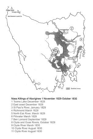 Mass killings map 1828-1830