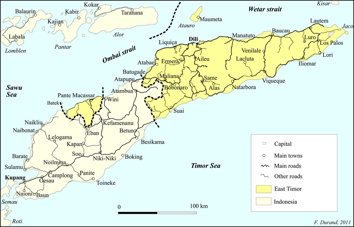 Timor-East-West-map