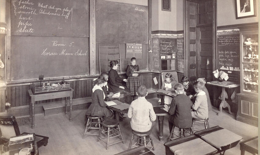 Image: Classroom scene with teacher & students, Boston City Archives (CC BY 2.0)