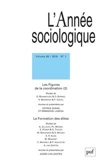 L'année sociologique 2016-1  