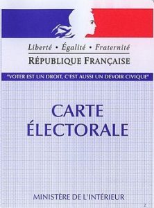 Carte electorale francaise
