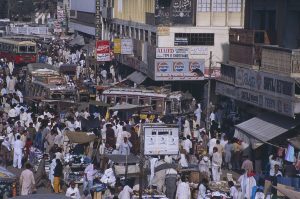 People in Karachi, 1990 By Ziegler175 (Own work) [CC BY-SA 3.0 , via Wikimedia Commons