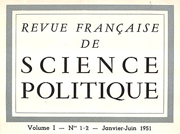 La Revue française de science politique (RFSP)