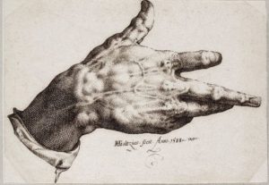 Hendrick Goltzius, Goltzius’s Right Hand, 1588