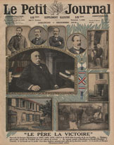 Portrait de Clemenceau en Père-la-victoire en 1918