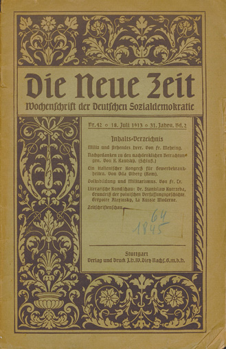 Die neue Zeit. Br. 42 18 Juli 1913