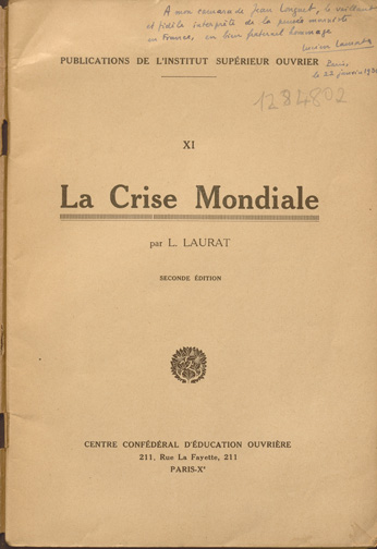 La crise mondiale