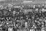Manifestation au Parque O'Higgins, 1983