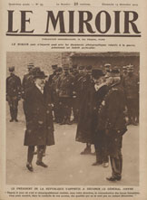 Le président Poincaré s'apprête à décorer le général Joffre, décembre 1914