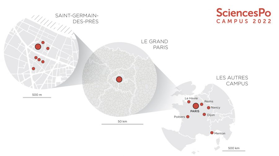 Les campus de Sciences Po