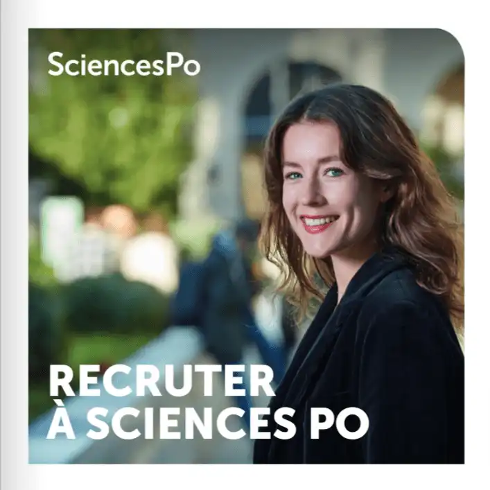 Une de couverture du Guide Recruter 2024 en Français de Sciences Po Carrières