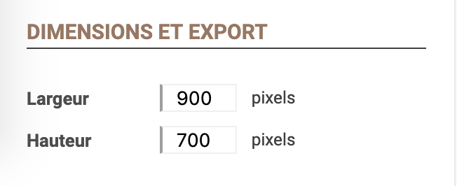 dimensions du document